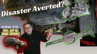 It had the wrong fluid WJ QuadraDrive Service  Axles NV247 Transfer Case  Fluid Change HowTo [upl. by Aihsotal60]