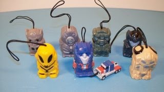 TRANSFORMERS MOVIE 1 DANGLERS SERIES 1 SET OF 7 MINI FIGURES [upl. by Atterahs]