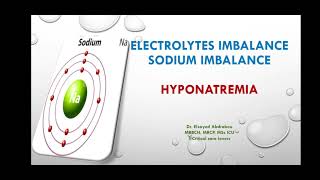 Hyponatremia  Plasma osmolality and hypertonicity Criticalcarelovers [upl. by Kilah32]