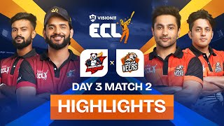 Harsh Beniwal ka comeback Panda Gang playoffs se bahaar  ECLT10 Match 6 Highlights [upl. by Gerger]