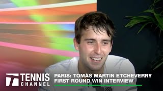 Tomás Martin Etcheverry Shares His Strict Dieting Plan  Paris 1R Win [upl. by Alywt724]