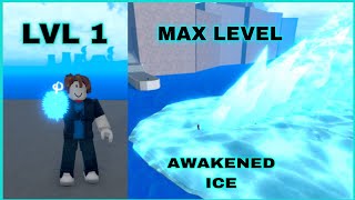 Noob Uses Ice Fruit  Awakened Ice  I Reached Level Max In King Legacy [upl. by Oelc269]