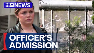 Excorrectives officers admits smuggling meth affair with inmate  9 News Australia [upl. by Lirrad246]