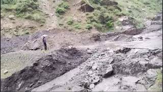 Massu Nalla  Why PMGSY department has not installed culverts on Machail road on various Nallas [upl. by Elvin]