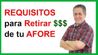 APRENDE a RETIRAR el Dinero de tu AFORE 💰 Descubre los requisitos 👌  2020  Reflejo Público [upl. by Siuqram]