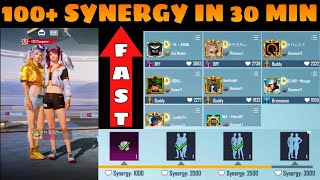 HOW TO INCREASE SYNERGY FAST IN BGMI  How To Increase Synergy After Limit Reached Bgmi  Pubg [upl. by Leirvag]