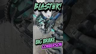 Yamaha Blaster Brake Mod Wheelie Time yamaha blaster offroad [upl. by Anekahs]