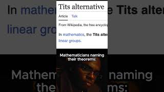 mathematicians naming their theorems 😂 [upl. by Anitserp]