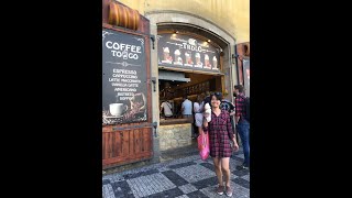 Trdlo  Trdelnik Chimney Cake Prague Czech Republic Traditional Food [upl. by Raffaello]