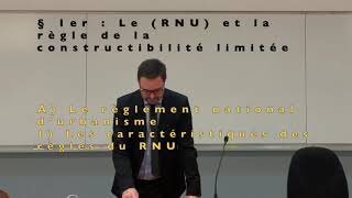 Droit de lurbanisme 2020 2021 009 règles nationales RNU 1 [upl. by O'Donnell]