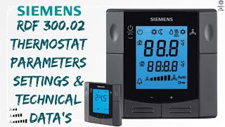 Siemens RDF 30002 Thermostat  siemens  thermostats  hvac controlsandsystems [upl. by Kreindler]