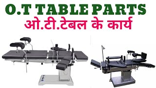 ot table parts name ।। ot table and position used for surgery [upl. by Illona843]