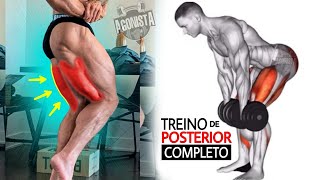 Treine Posterior de coxa completo Melhores Exercícios com halteres [upl. by Biles]