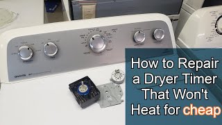 General Electric Dryer Wont Start Or Heat Up  The Timer Could Be The Problem [upl. by Nerag75]