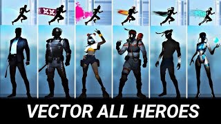 Vector All heros Games play videos [upl. by Eggett]