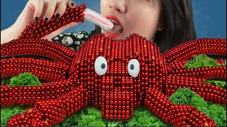 Magnet MUKBANG  Giant King Crab  Stop Motion Cooking ASMR [upl. by Mintun]