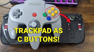 Use the Steam Decks Right Trackpad as N64 C Buttons [upl. by Redlac861]