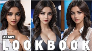 4K AI ART indian Lookbook Model Al Art videoNews Anchor [upl. by Delanie]