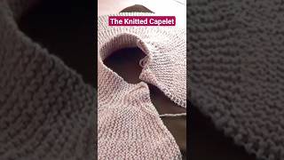 The Knitted Caplet  Intro to The Knit Cape knitting [upl. by Ilac]