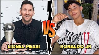 LIONEL MESSI Vs CRISTIANO RONALDO JR Transformation ⭐ 2024 [upl. by Ysus]