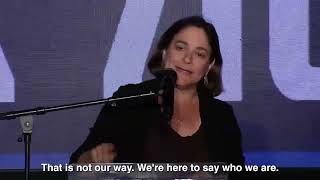 Caroline Glick Speaks at Protest in Front of the Supreme Court w English Subtitles [upl. by Oiredised740]