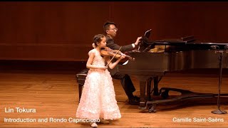 Lin Tokura age 12 Introduction and Rondo Capriccioso by SaintSaëns Camille [upl. by Aiyt]