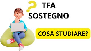 TFA Sostegno cosa studiare [upl. by Desi]