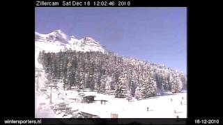 Hochzillertal  Hochfügen Kaltenbach webcam time lapse 20102011 [upl. by Enayr300]