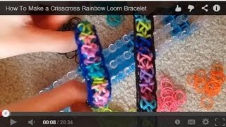 How To Make a Crisscross Rainbow Loom Bracelet [upl. by Wolram370]