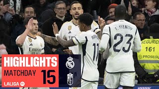 REAL MADRID  GRANADA CF 20  RESUMEN [upl. by Roobbie]