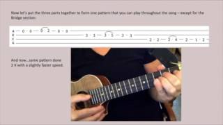 quotKnee Deepquot Zac Brown BandBuffet Uke Play along [upl. by Saiasi]