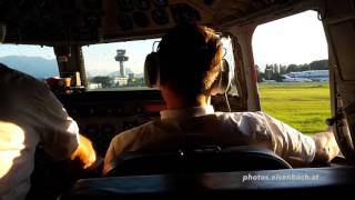 DC6 Final Approach amp Landing  Cockpit View [upl. by Dygert]