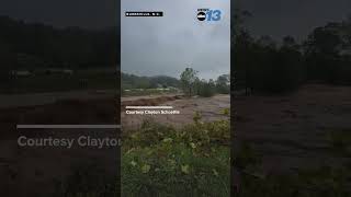 MASSIVE flood tears through Burnsville North Carolina [upl. by Aicrag51]