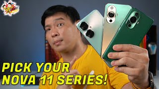 HUAWEI nova 11 Pro nova 11 nova 11i  Masyadong Ginalingan Ni Huawei Dito Which nova 11 Is For U [upl. by Ribaj103]