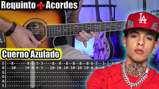 Cuerno Azulado  Natanael Cano x Gabito Ballesteros  Requinto  Acordes  TABS  Tutorial Guitarra [upl. by Kessia]