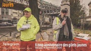 En direct 6 ème anniversaire des gilets jaunes  Métro Jaurès [upl. by Juan927]