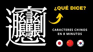 Caracteres Chinos explicados en 8 minutos  ¿Cómo aprender Chino y Japonés rápidamente 🇨🇳🇹🇼🇭🇰🇯🇵 [upl. by Fifine355]