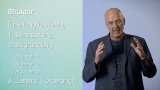 Struktur einer Überzeugungsrede  Tutorial Überzeugungsreden Teil 513 [upl. by Woodsum]