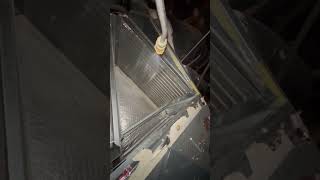 AC evaporator coil cleaning with a coiljet pressure washer hvac [upl. by Analli2]