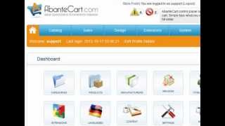 Setting up MultiStore eCommerce with AbanteCart shopping cart solution [upl. by Arraes]