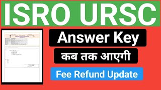 ISRO URSC Answer key 2024Isro URSC Answer key UpdateIsro URSC Technician B Answer key 2024ISRO [upl. by Esyned826]