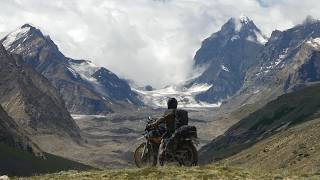 Riding through Himalayan Glaciers solo motorbike adventure Episode 11 [upl. by Jahdai]