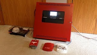 Simplex 4007ES Fire Control Panel Demonstration and Test [upl. by Orvas381]