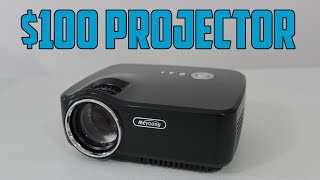 100 Projector Review and Giveaway  1200 Lumens 150 Screenquot HDMI and Quality Test [upl. by Sigismund]