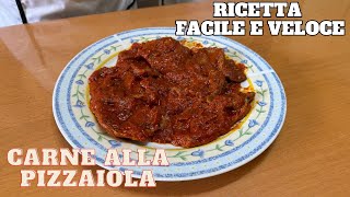 Carne alla pizzaiola  Ricetta facile e veloce [upl. by Anpas560]