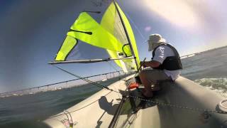 Solo Sailing RS Feva Coronado CA [upl. by Dixil]