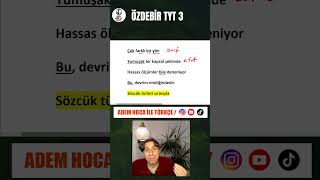 ÖZDEBİR TYT 3  Y3224  SÖZCÜK TÜRLERİ özdebir [upl. by Iew197]