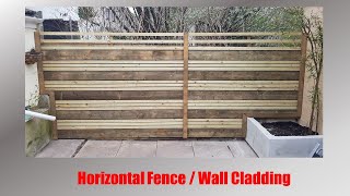 Horizontal Fence \ Garden Wall Cladding [upl. by Politi]