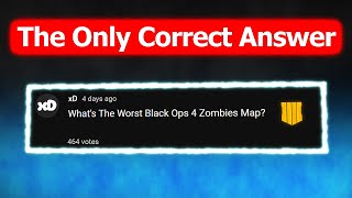 Whats Actually THE WORST Map In Black Ops 4 Zombies [upl. by Yllrebmik]