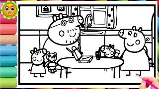 George Pig New Tooth Brush 🪥 Peppa Pig Coloring Pages Peppa Pig Full Episodes [upl. by Forest290]